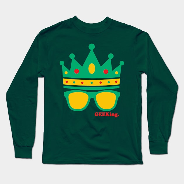 Triple Crown & Specs (Green, Gold, Red) Long Sleeve T-Shirt by GEEKing Official